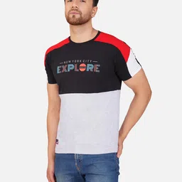ALARM Men Printed Applique T-shirt-89