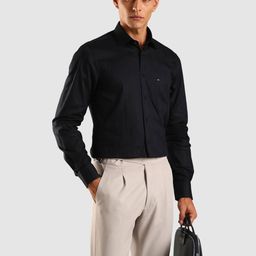 Tommy Hilfiger Spread Collar Cotton Formal Shirt-picture-27