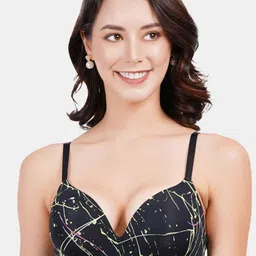 Amour Secret Floral Bra Full Coverage Lightly Padded-picture-7