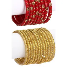 1ST TIME Red Alloy Bangle-30