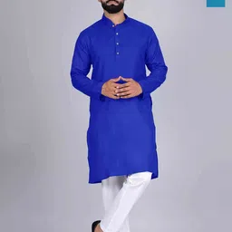 SZN Men Multi Cotton Kurtas-image-63