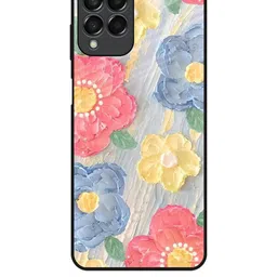 QRIOH Floral Printed Samsung Galaxy M33 5G Back Case Mobile Accessories-picture-39