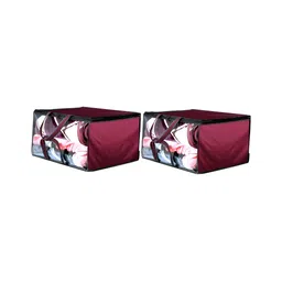 Stylista Maroon & Black 2 Pieces Water Resistant Zippered Multi-Utility Organisers-8