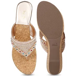 Inc 5 Women Embellished Ethnic Wedge Heel Sandals-picture-48