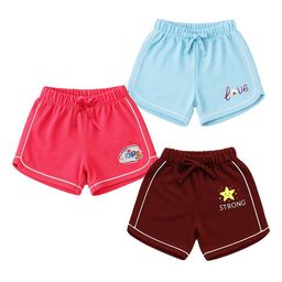 CERABI Girls Pack Of 3 Typography Printed High-Rise Cotton Shorts-image-5