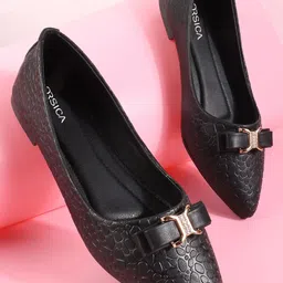 CORSICA Women Black Synthetic Patent Mary Janes-24