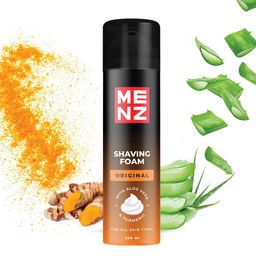 MENZ Original Shaving Foam With Aloe Vera & Turmeric - 250 g-29