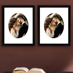 Art Street Black & White 2 Pieces Wall Photo Frames-56