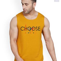 SLOWLORIS Pack Of 2 Printed Gym Vests VSL26 CMB(CHS MUSTARD)(KEEP WHITE)-image-75