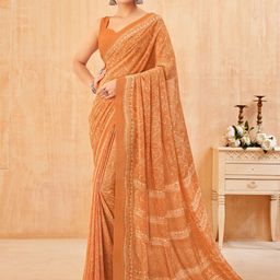Anouk Rustic Paisley Pure Georgette Dabu Saree-image-92
