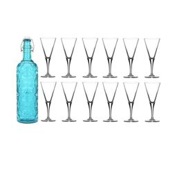 SOMIL Blue Glass Airtight Can Bottle-image-32
