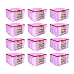 prettykrafts Pink Set of 6 Regular Drawer Organiser Organisers-14