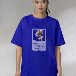 Broke Memers Women Graphic Printed Round Neck Cotton Oversized T-shirt-image-72