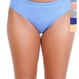Liigne Pack Of 6 Cotton Mid Rise Basic Briefs VCPC2326-XS-image-62