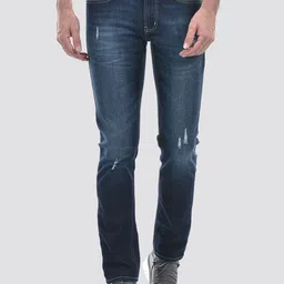 Numero Uno Men Skinny Fit Low-Rise Mildly Distressed Light Fade Stretchable Jeans-image-17
