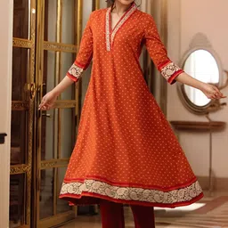 GoSriKi Women Ethnic Motifs Printed Regular Kurta Sets-37