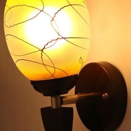 SOMIL Yellow Glass Cylinder Wall Lamps-image-24