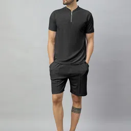 CHROME & CORAL T-Shirt With Shorts Tracksuits-image-60