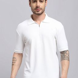 MONTCLAIR Polo Collar Short Sleeves Cotton Relaxed Fit T-shirt-image-7