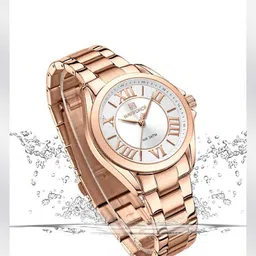 Naviforce Women Brass Dial & Stainless Steel Straps Analogue Watch NF5037 RGW-image-64