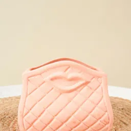 ArteCasa Orange-Colored Textured Crafted Ceramic Handbag Shaped Flower Vase-5