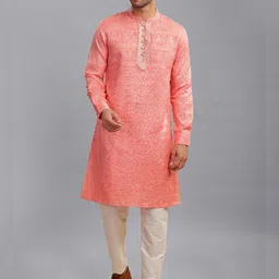 Arch element Men Solid Festive Cotton Straight Kurta-picture-35