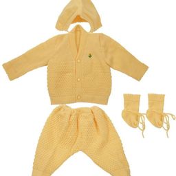 CUBS & HUGS Unisex Kids Cable Knit Woollen Cardigan-image-80