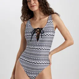 DeFacto Printed Swim Bodysuit-image-31