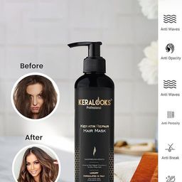 Keralooks professional Set Of 2 Keratin Hair Shampoo & Keratin Hair Mask- 250 ml Each image 2