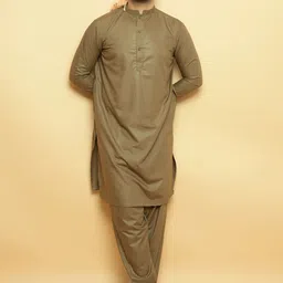 Baraqah Men Regular Kurta with Trousers-6