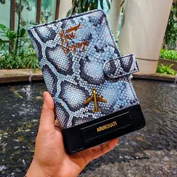 TPC Gifts Men Animal Textured Leather Passport Holder with SIM Card Holder-6