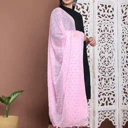 LOOM LEGACY Embroidered Dupatta with Thread Work image 3