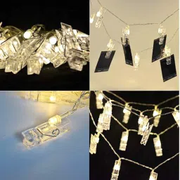 vibex 16 LEDs 2.78 m Transparent Steady Clip Rice Lights image 3
