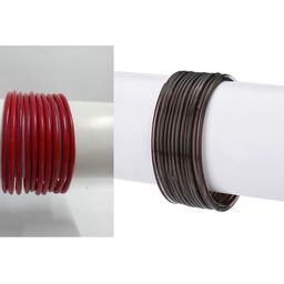 1ST TIME Set Of 22 Red Alloy Bangles-picture-35