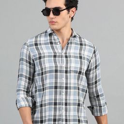HOUSE OF MAHNOTS Men Classic Opaque Checked Casual Shirt-image-92
