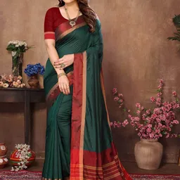 IndianRang Striped Zari Saree-20