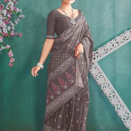 AMRUTKALA SAREES Ethnic Motifs Printed Pure Cotton Saree-picture-30