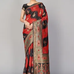 MONJOLIKA FASHION Woven Design Banarasi Saree-image-19