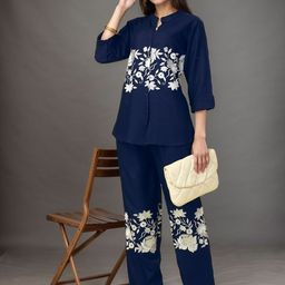 HERE&NOW Embroidered Tunic With Palazzo Co-Ords-image-76