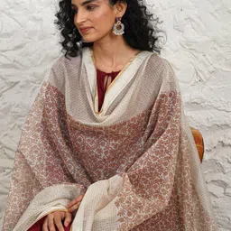 JAYPORE Printed Block Print Dupatta image 4