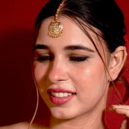 Niscka Women Ruby Zircon Bell-Design Mangtikka-picture-4