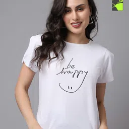 Friskers Women Pack of 2 Graphic Printed Round Neck Cotton T-shirts-picture-13