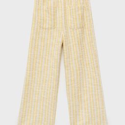 Mango Kids Girls Striped Parallel Trousers-picture-32
