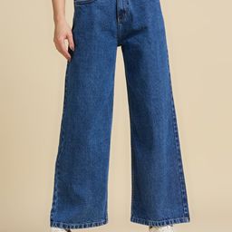 Rea-Lize Women Wide Leg High-Rise Light Fade Jeans-image-95