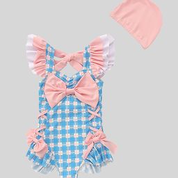 LULU & SKY Girls Striped Round Neck Sleeveless Bodysuit-picture-32