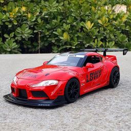 UKAXA Kids 1:24 Die Cast Metal Model Toyota Supra Pullback Openable Door Toy Car-33