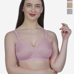 SHYAM SONS FLAIR Pack Of 3 Full Coverage Non Padded Minimizer Bra-picture-12