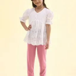 Go Colors Girl's Ankle-Length Leggings-image-54