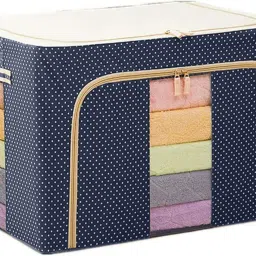 66 L Large Capacity Clothes Storage Bag Organizer With Thick Fabric Visible Storage Box-picture-10