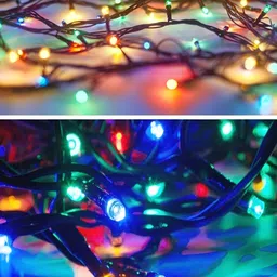 ENORMITY Red & Blue Rice Shape String Lights image 2